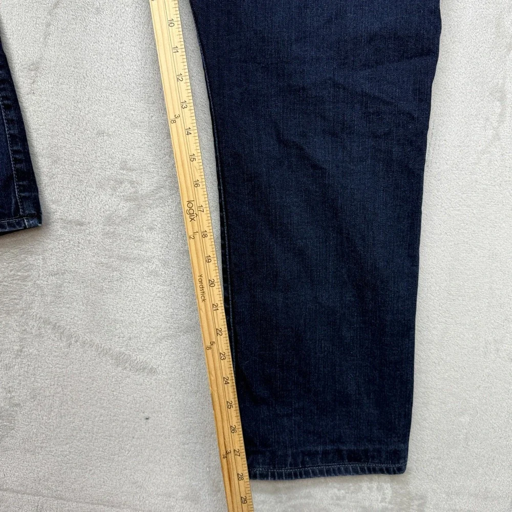 7 For All Mankind The Straight Jeans Mens 36x28 Dark Blue Luxe Performance Denim